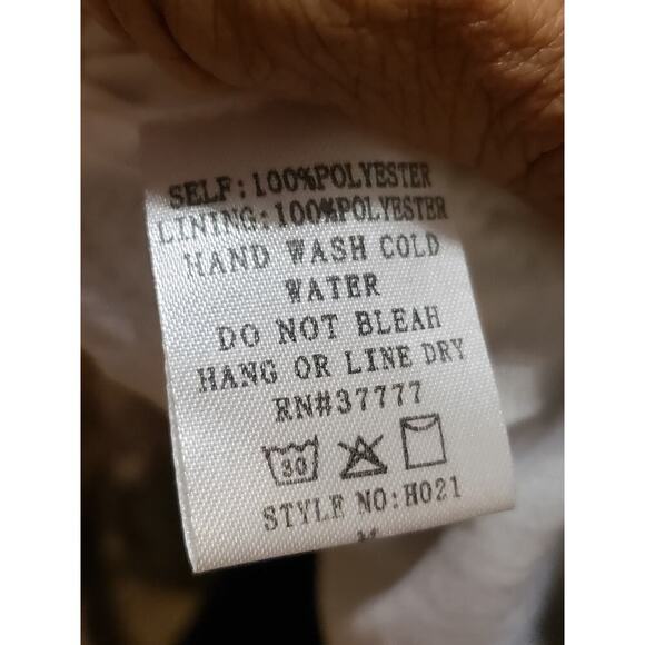 Fab'rik Shift Dress Women Size Medium Multi Animal Print Lined Studded Polyester - Picture 5 of 14